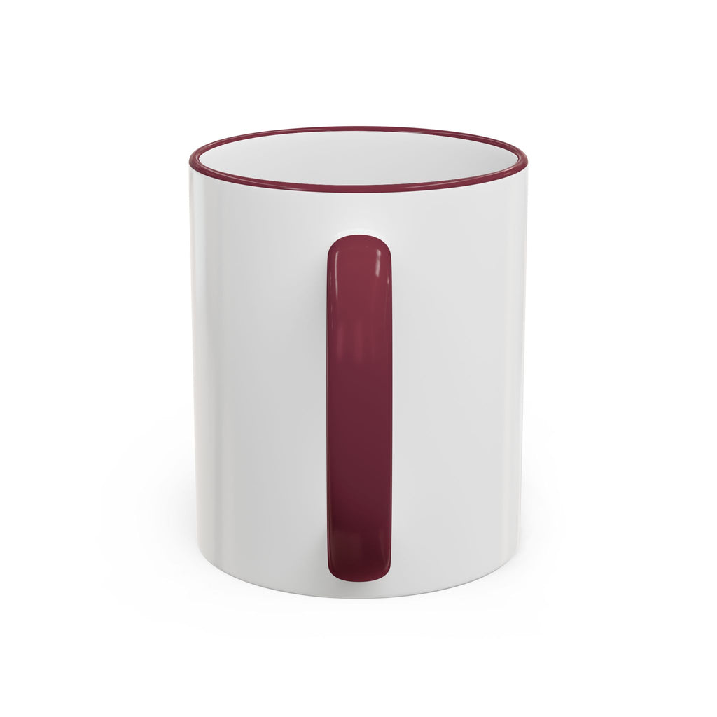 Vibe‑nator DJ Vinyl Graphic Accent Rim Mug (11oz/15oz)