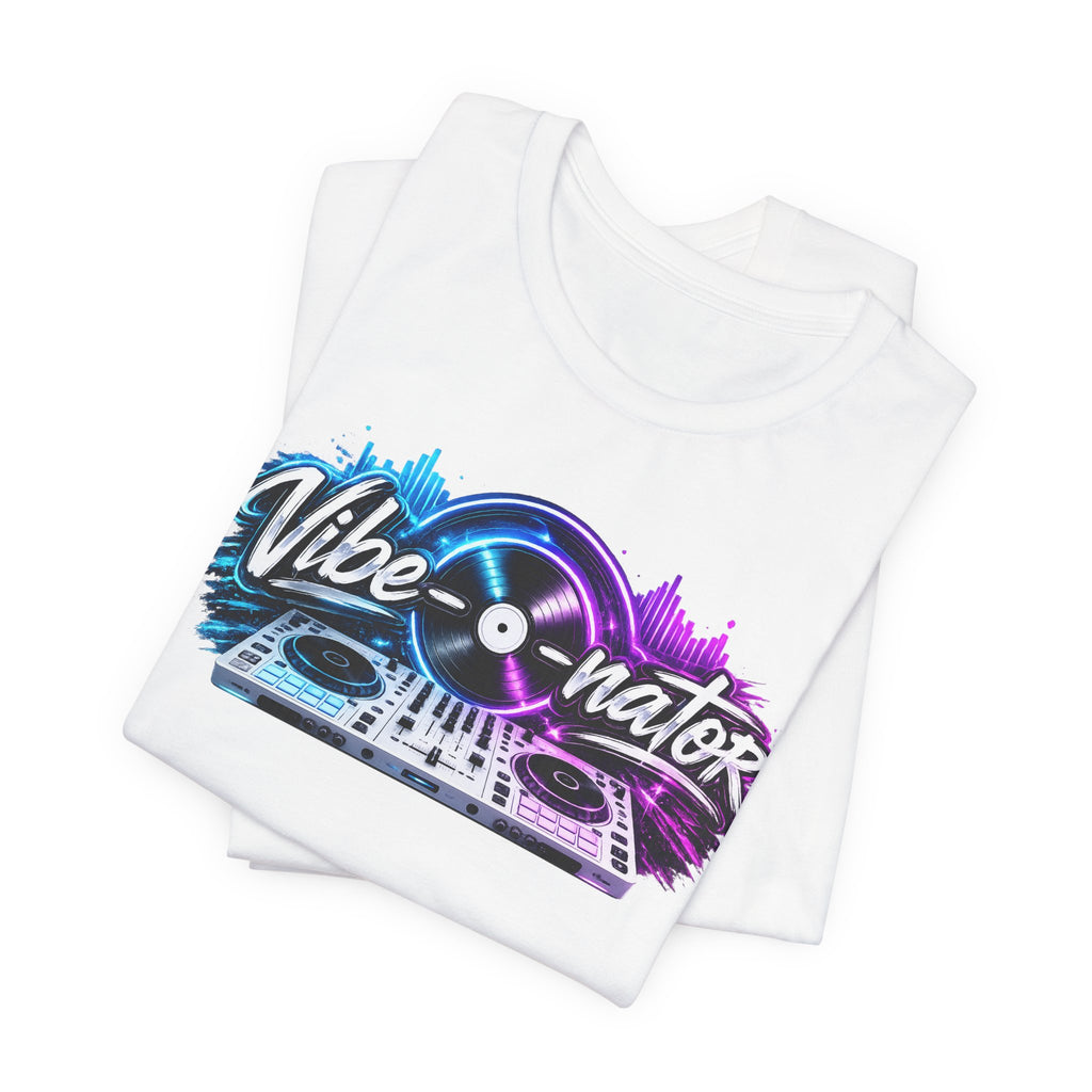 Vibe-nator DJ Turntable T-Shirt — Neon Music Festival Tee