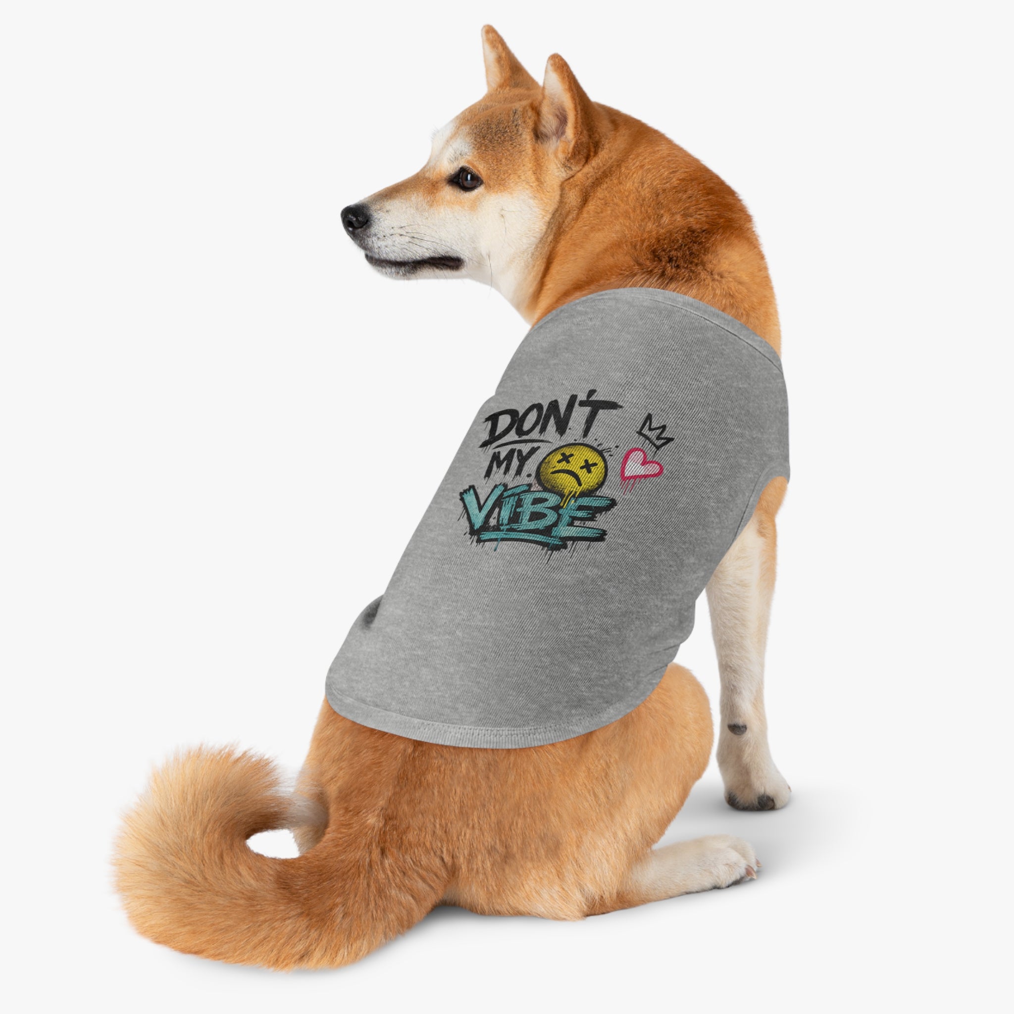 Pet Tank Top — "Don't Kill My Vibe" Graphic Dog & Cat Shirt