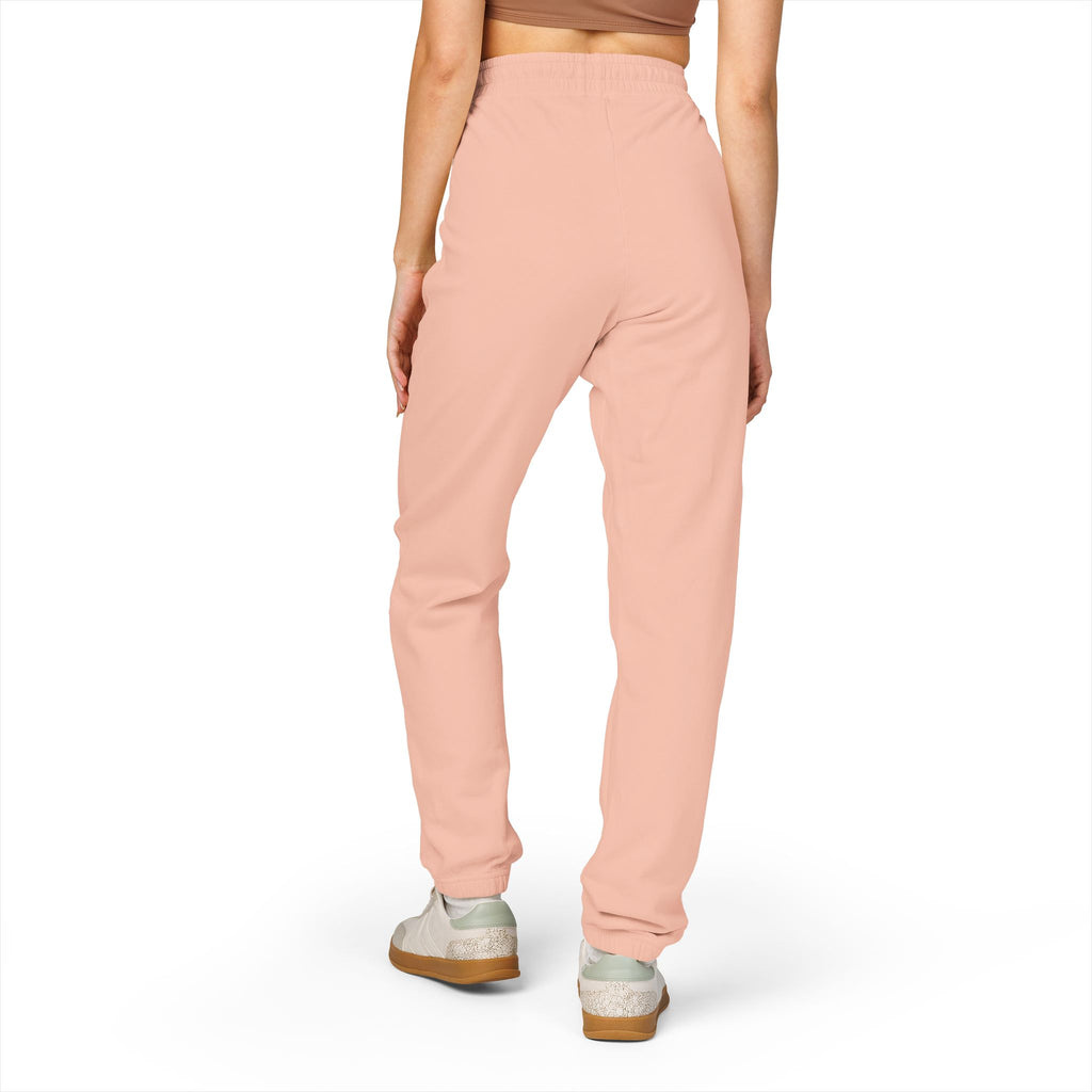 Embroidered 'Good Vibes' Cream Sweatpants — Cozy Casual Joggers
