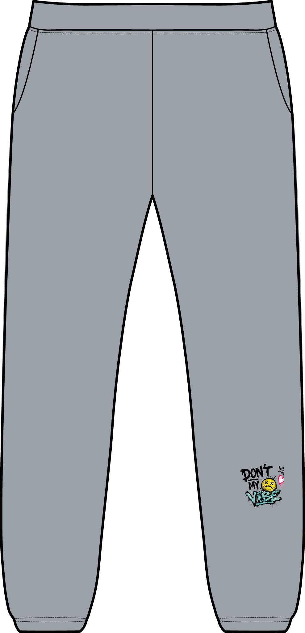Embroidered 'Don't Sweat It' Casual Sweatpants — Midweight Pocket Joggers