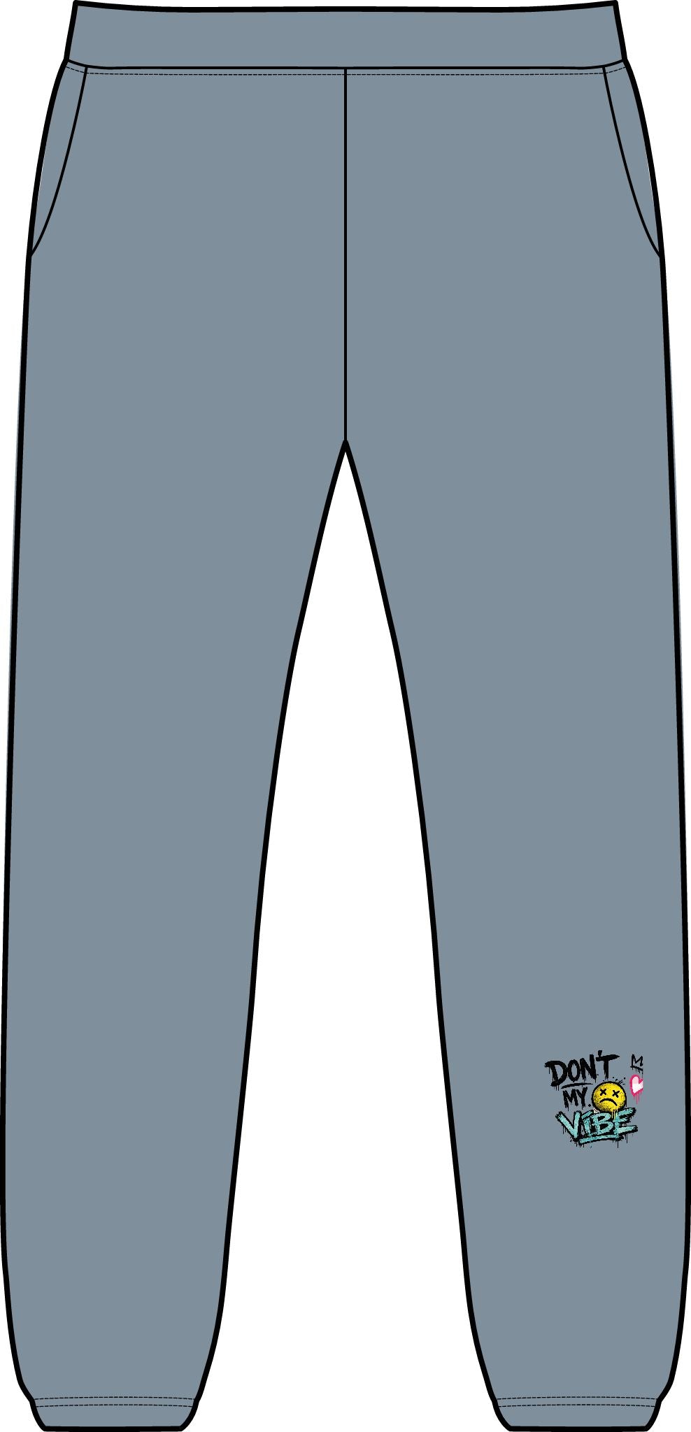 Embroidered 'Don't Sweat It' Casual Sweatpants — Midweight Pocket Joggers