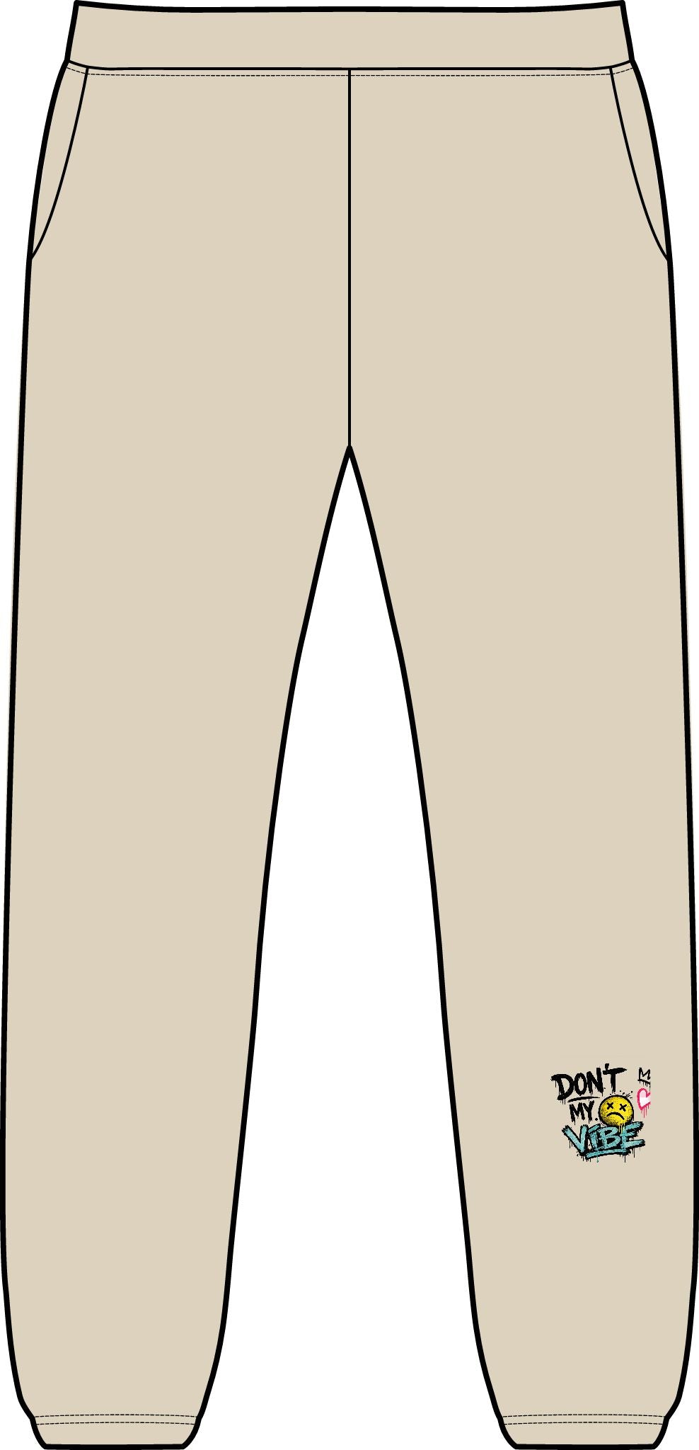 Embroidered 'Don't Sweat It' Casual Sweatpants — Midweight Pocket Joggers