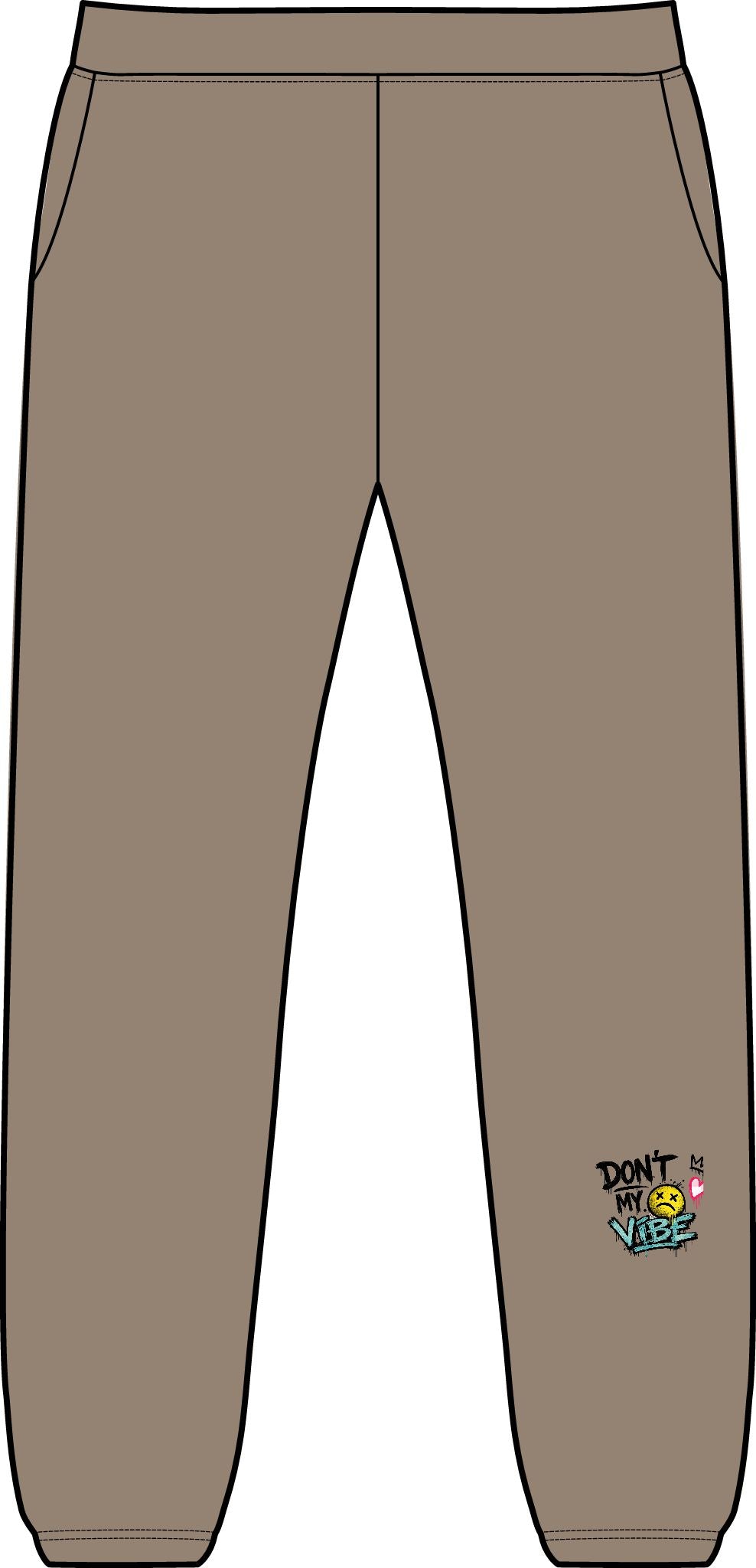 Embroidered 'Don't Sweat It' Casual Sweatpants — Midweight Pocket Joggers