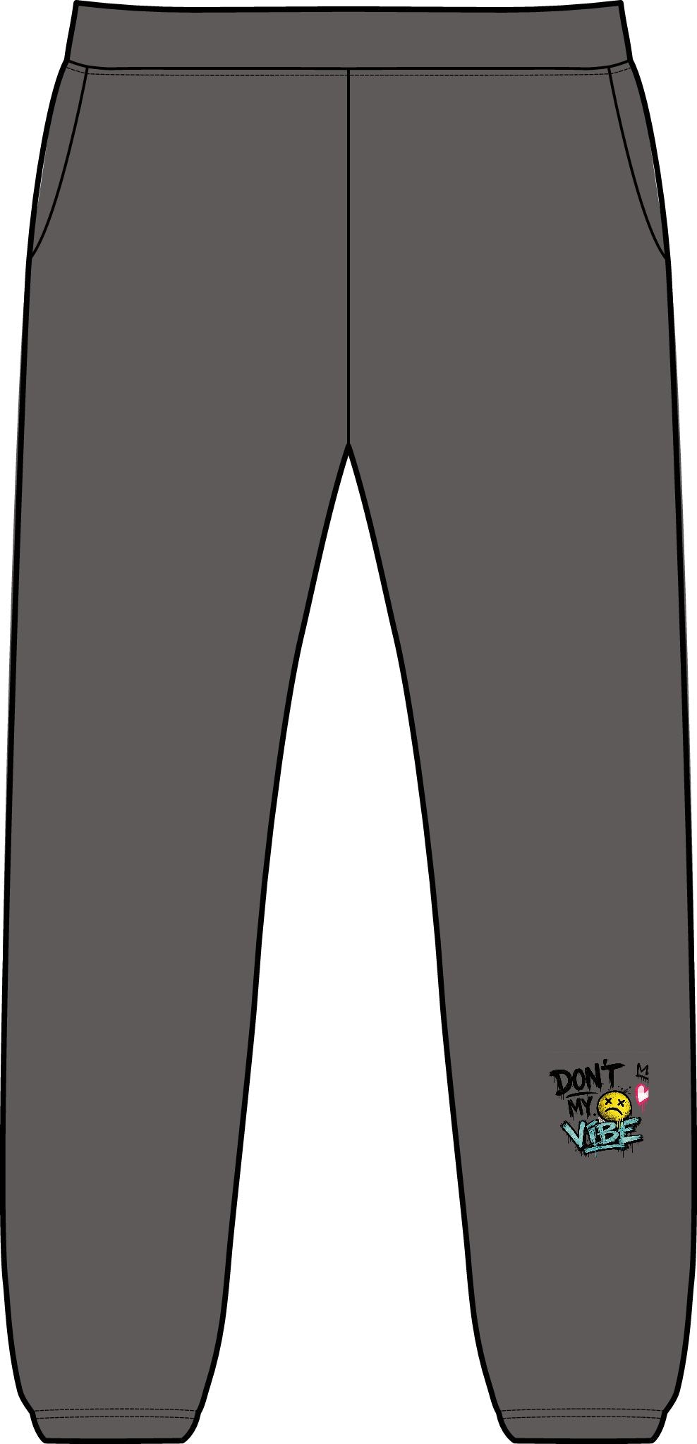 Embroidered 'Don't Sweat It' Casual Sweatpants — Midweight Pocket Joggers