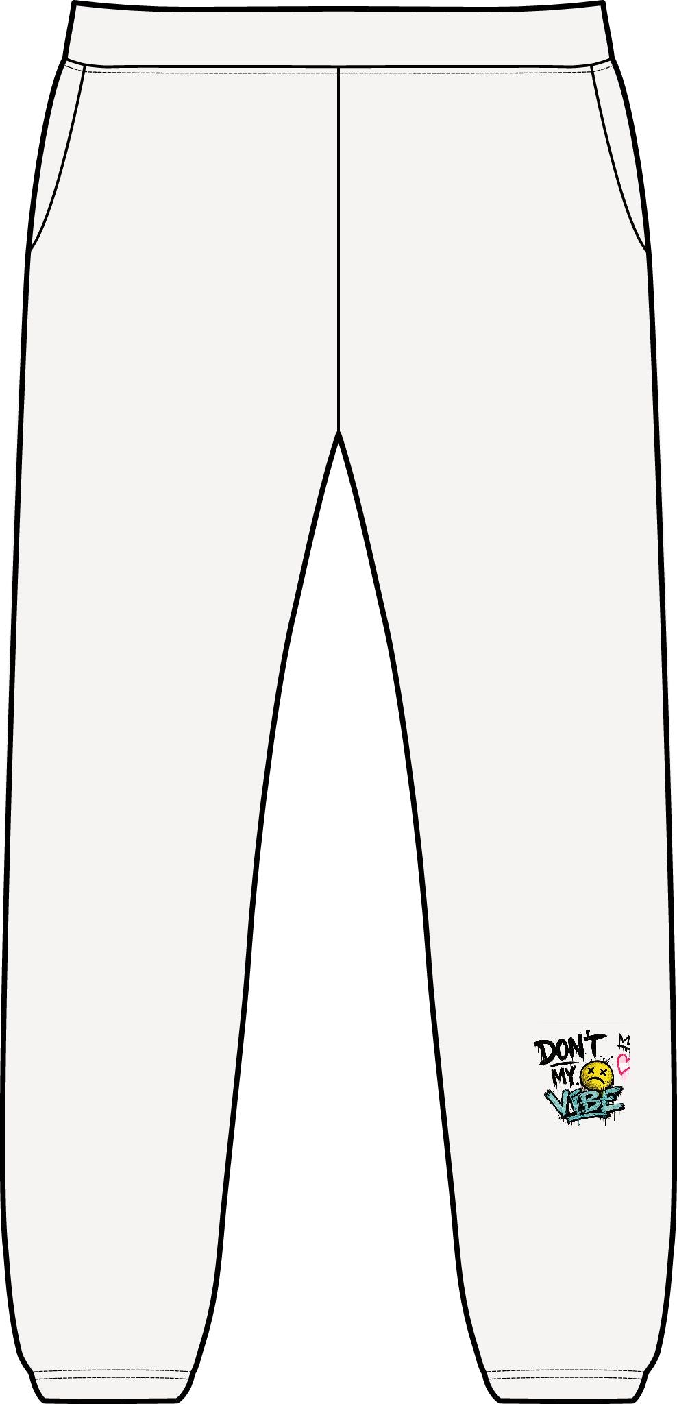Embroidered 'Don't Sweat It' Casual Sweatpants — Midweight Pocket Joggers