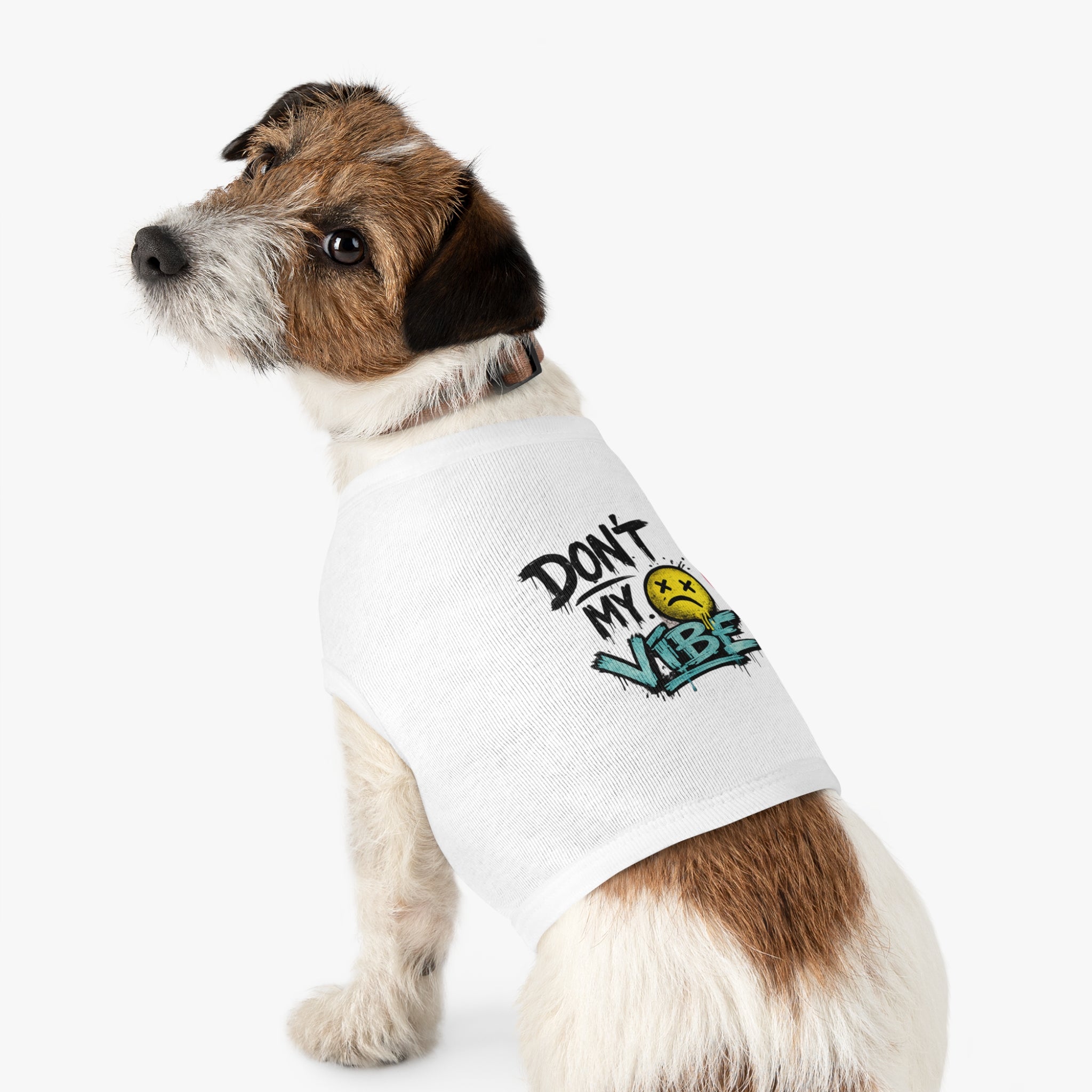 Pet Tank Top — "Don't Kill My Vibe" Graphic Dog & Cat Shirt
