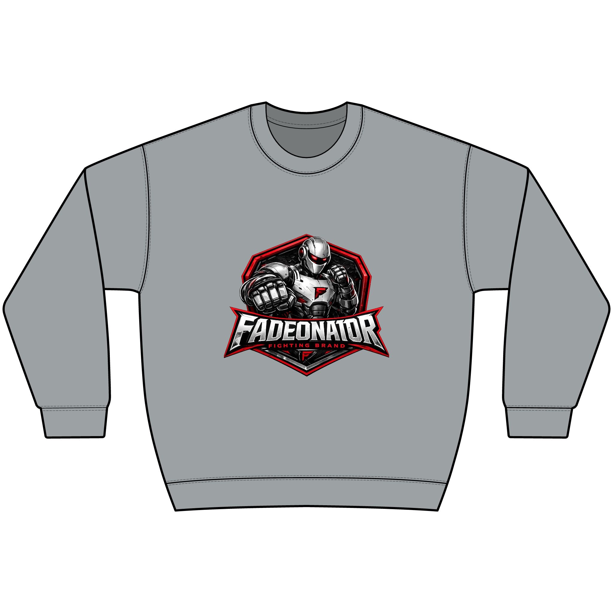 Fadeonator Hammer Maxweight Crewneck Sweatshirt — Heavyweight Gym Pullover for Weightlifters