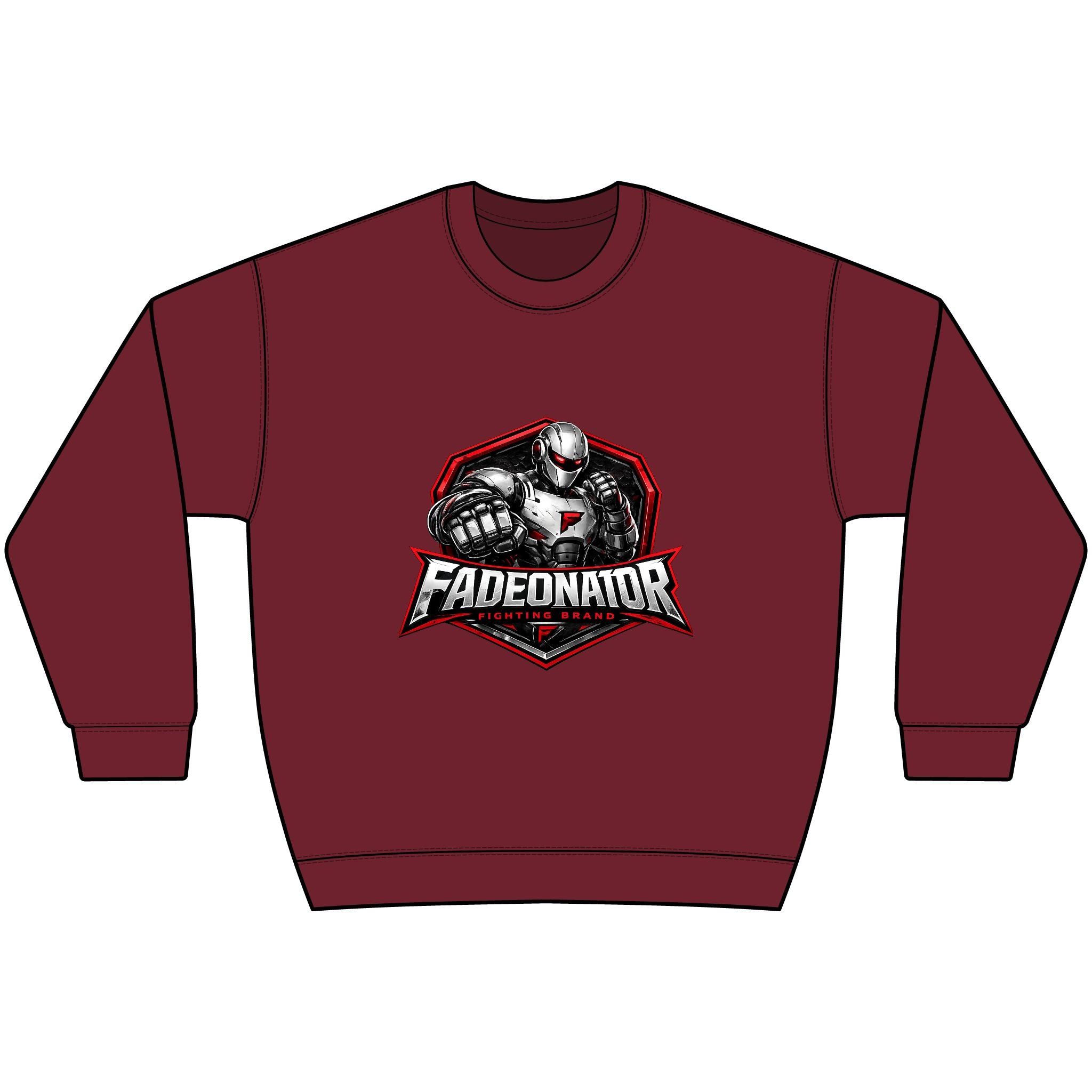 Fadeonator Hammer Maxweight Crewneck Sweatshirt — Heavyweight Gym Pullover for Weightlifters