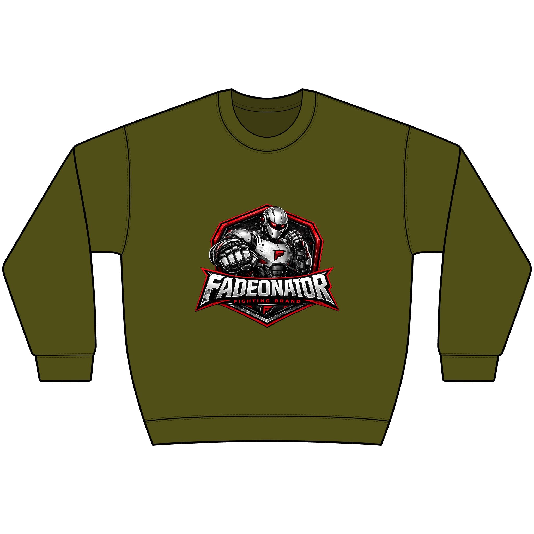 Fadeonator Hammer Maxweight Crewneck Sweatshirt — Heavyweight Gym Pullover for Weightlifters