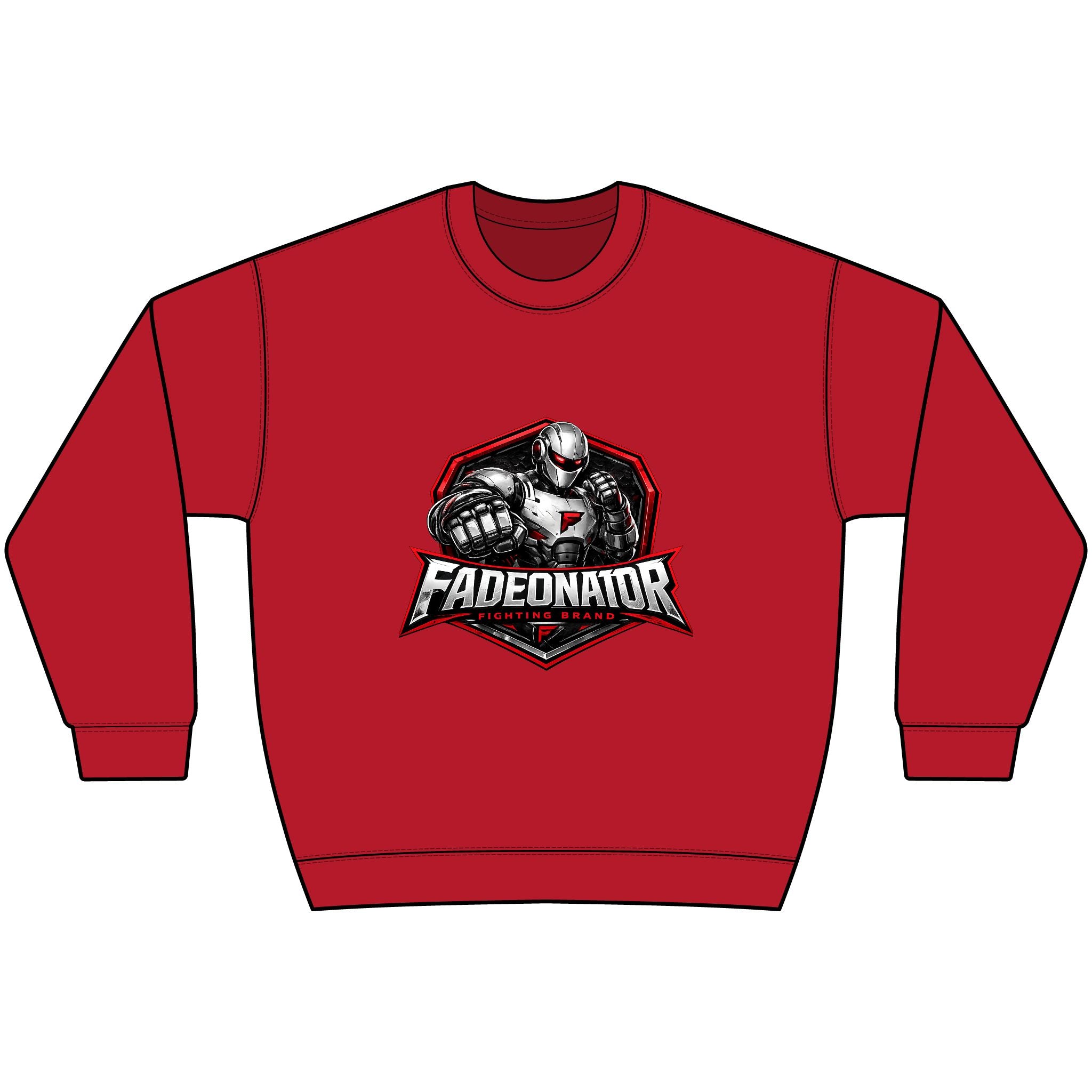 Fadeonator Hammer Maxweight Crewneck Sweatshirt — Heavyweight Gym Pullover for Weightlifters