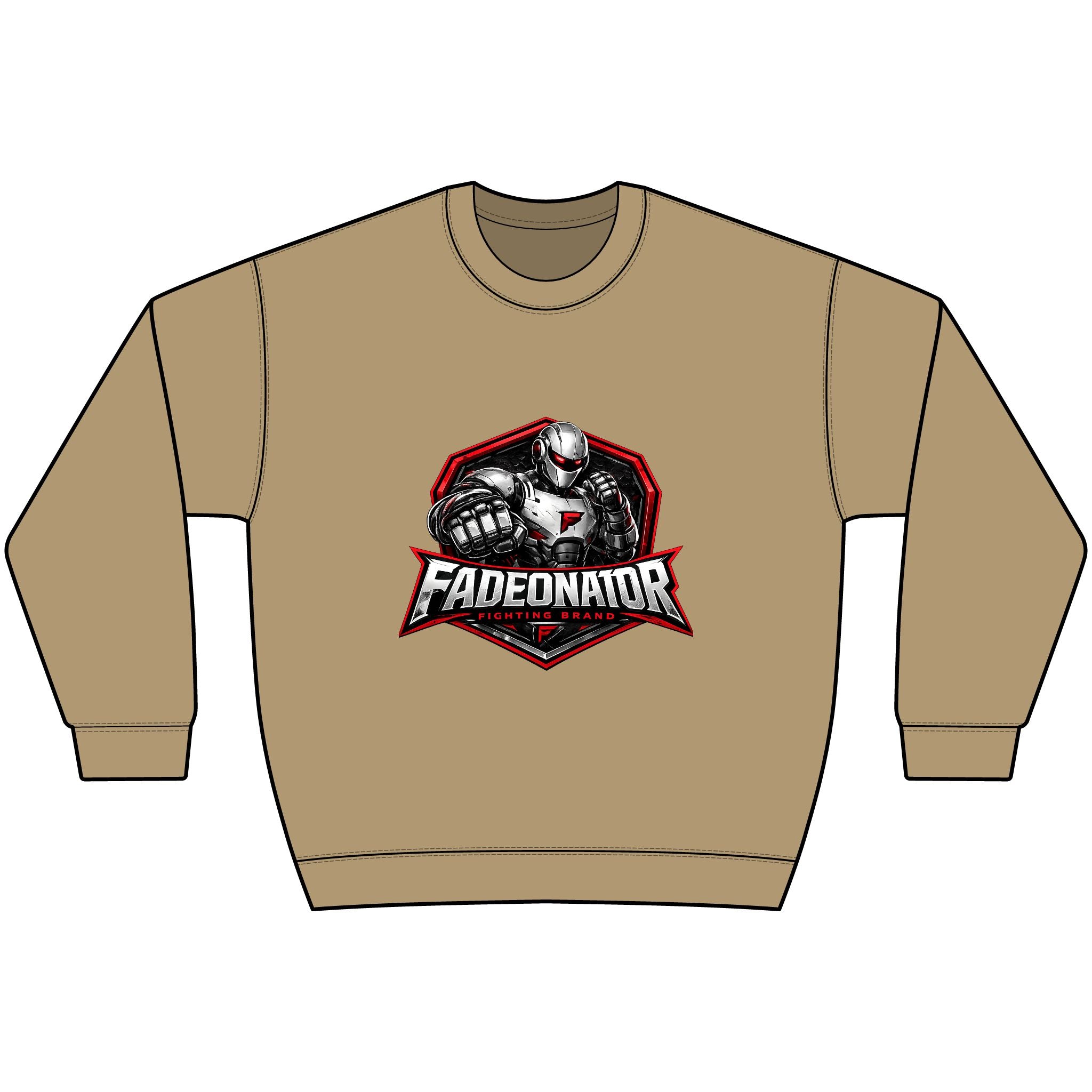 Fadeonator Hammer Maxweight Crewneck Sweatshirt — Heavyweight Gym Pullover for Weightlifters