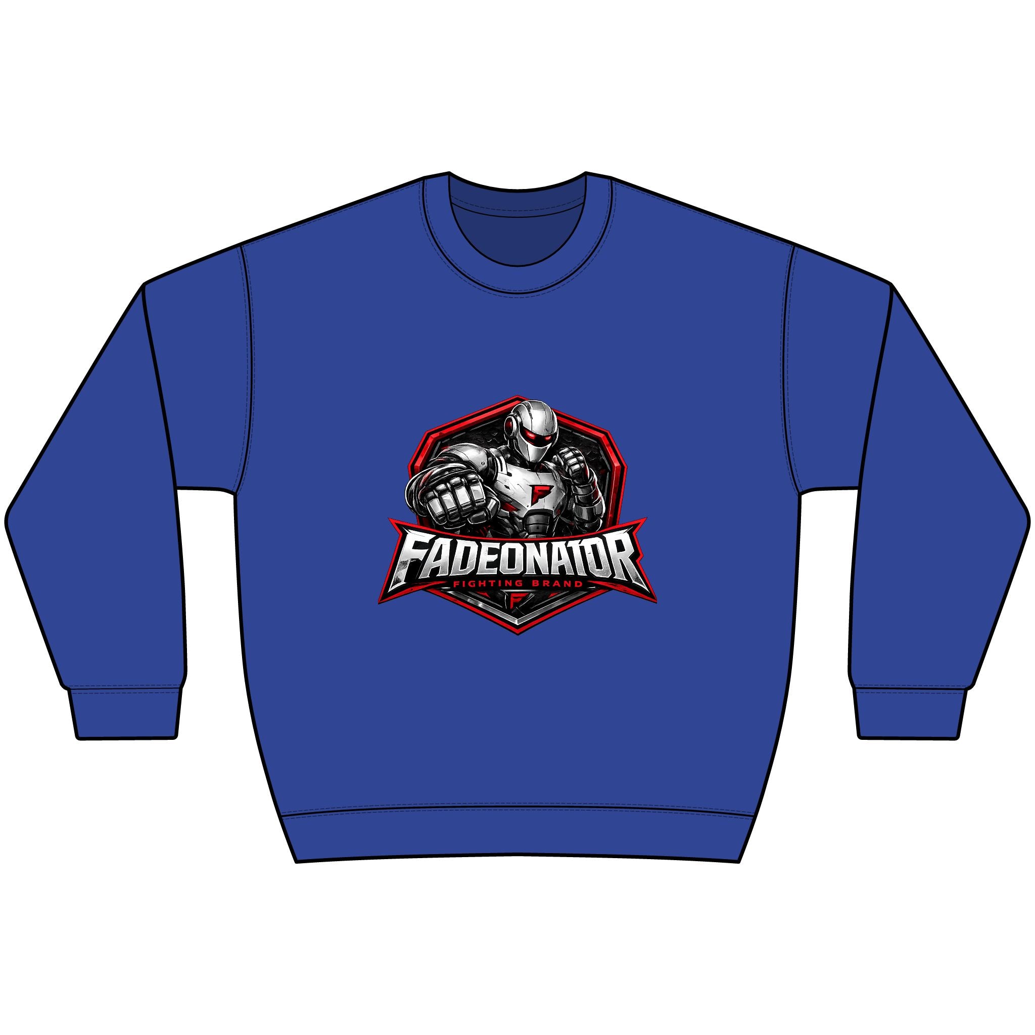 Fadeonator Hammer Maxweight Crewneck Sweatshirt — Heavyweight Gym Pullover for Weightlifters