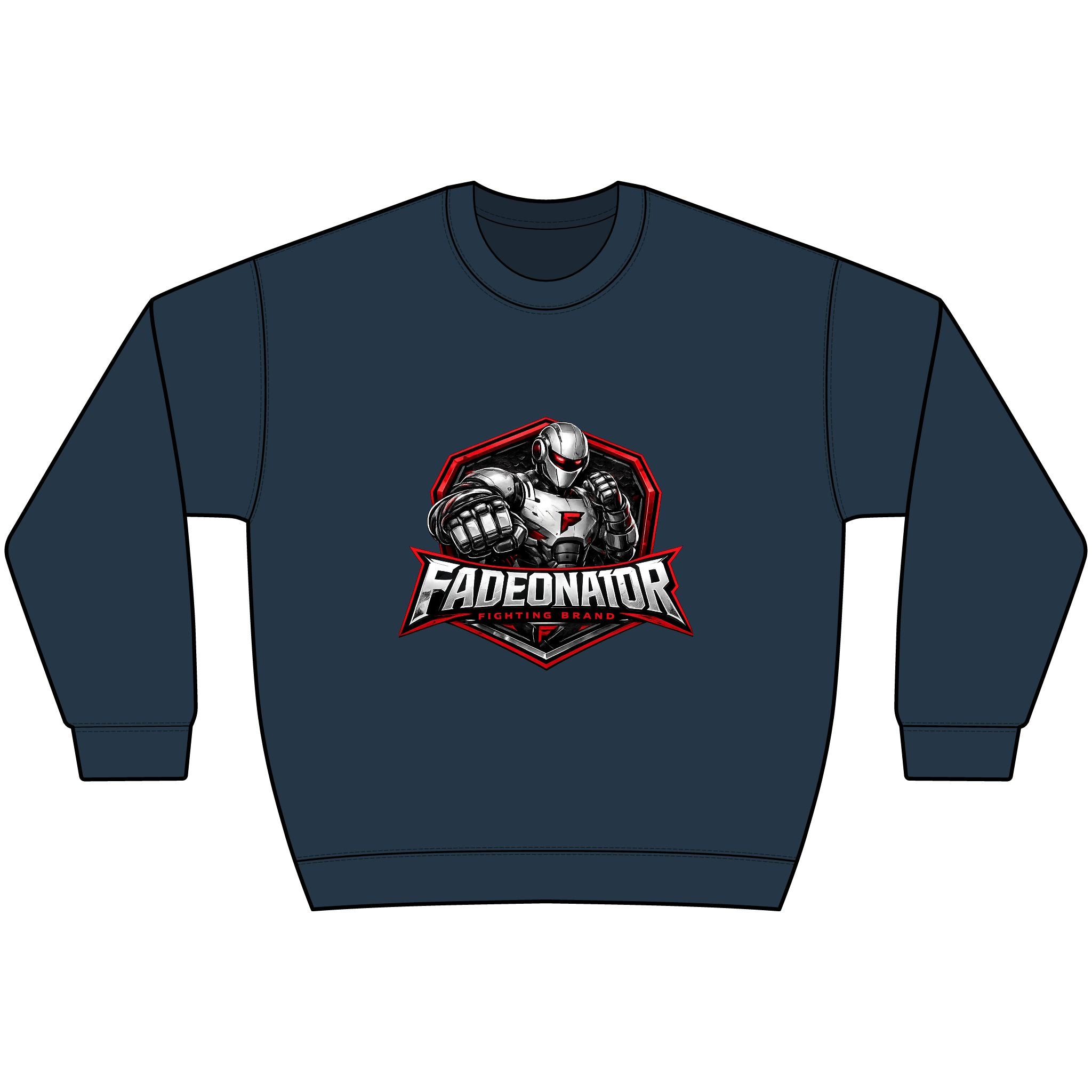 Fadeonator Hammer Maxweight Crewneck Sweatshirt — Heavyweight Gym Pullover for Weightlifters