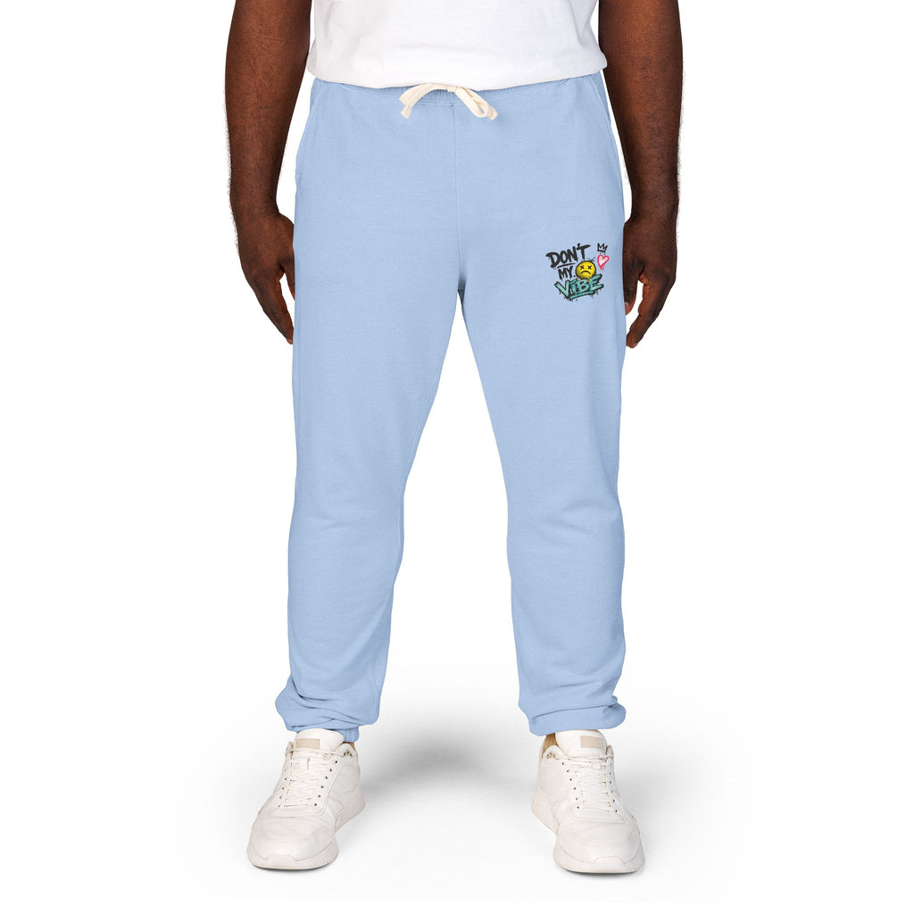 Embroidered 'Good Vibes' Cream Sweatpants — Cozy Casual Joggers