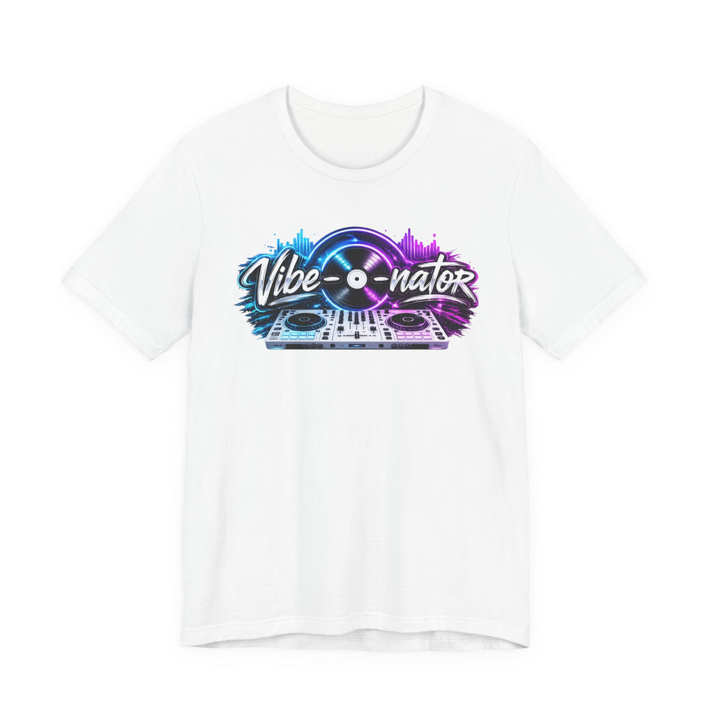 Vibe-nator DJ Turntable T-Shirt — Neon Music Festival Tee