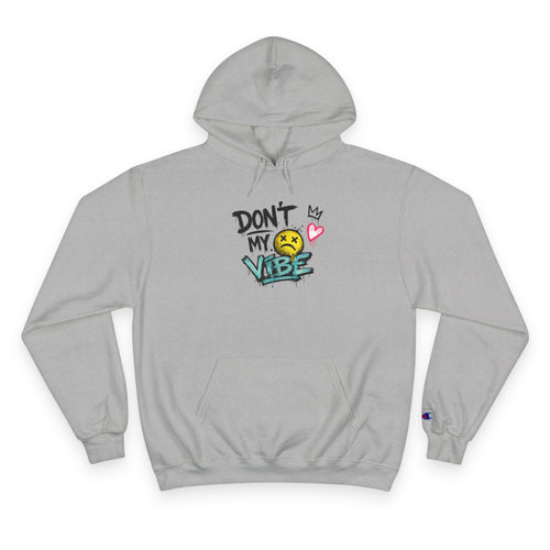 Don't My Vibe Hoodie — Graphic Streetwear Pullover with Emotive Smiley Design