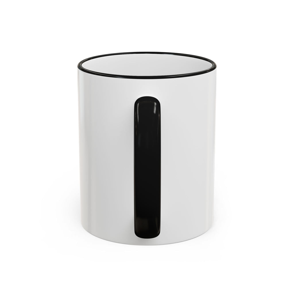 Vibe‑nator DJ Vinyl Graphic Accent Rim Mug (11oz/15oz)