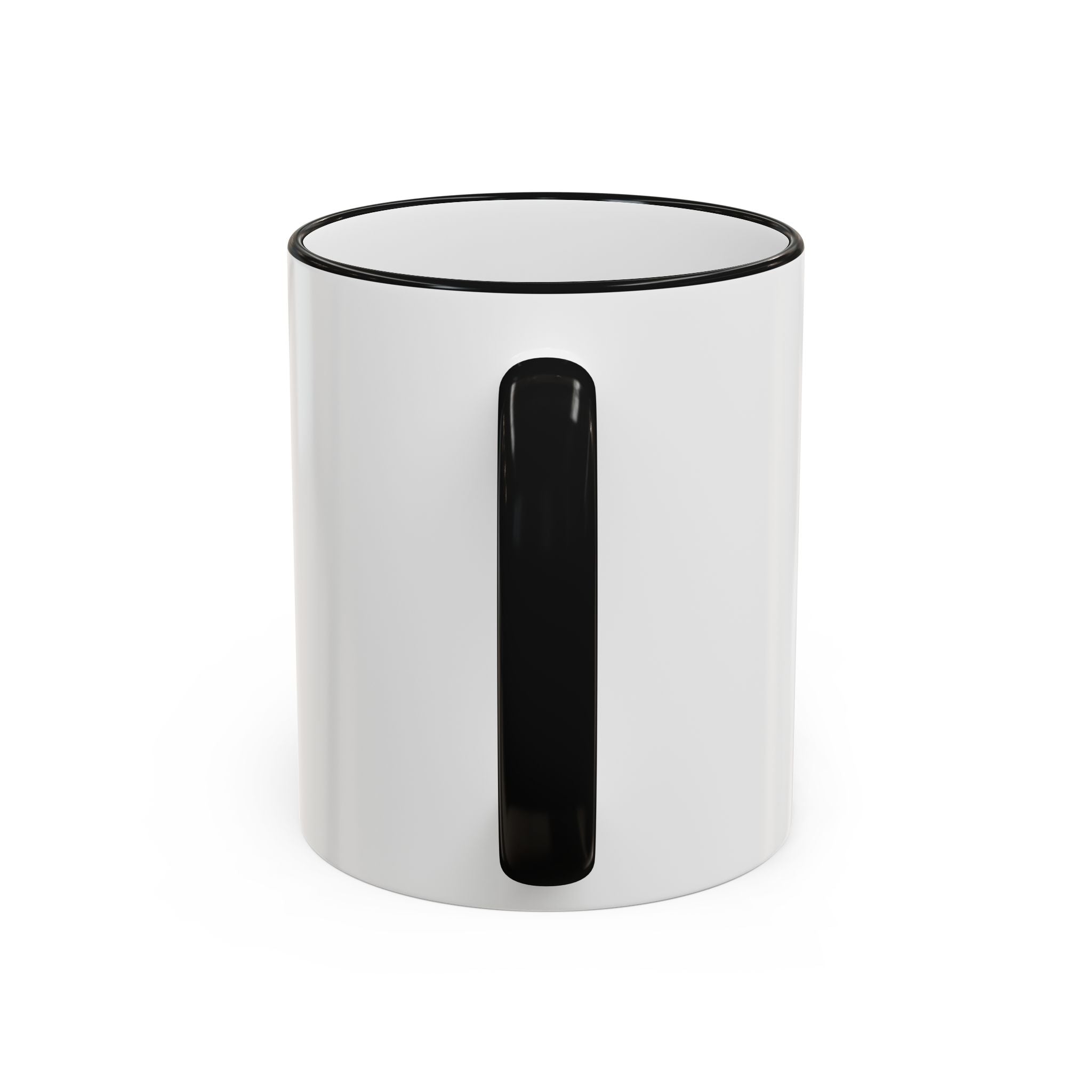 Vibe‑nator DJ Vinyl Graphic Accent Rim Mug (11oz/15oz)