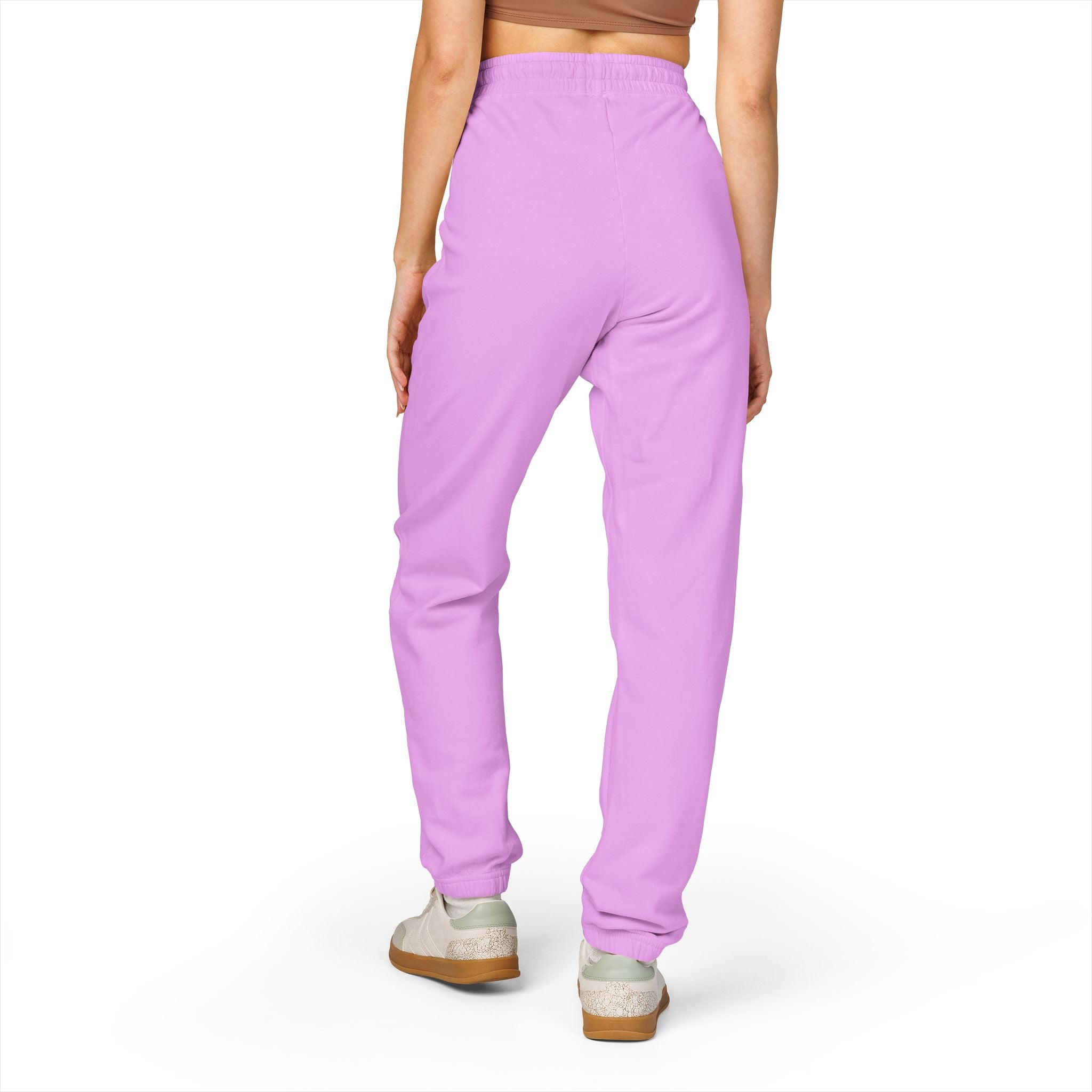 Embroidered 'Good Vibes' Cream Sweatpants — Cozy Casual Joggers