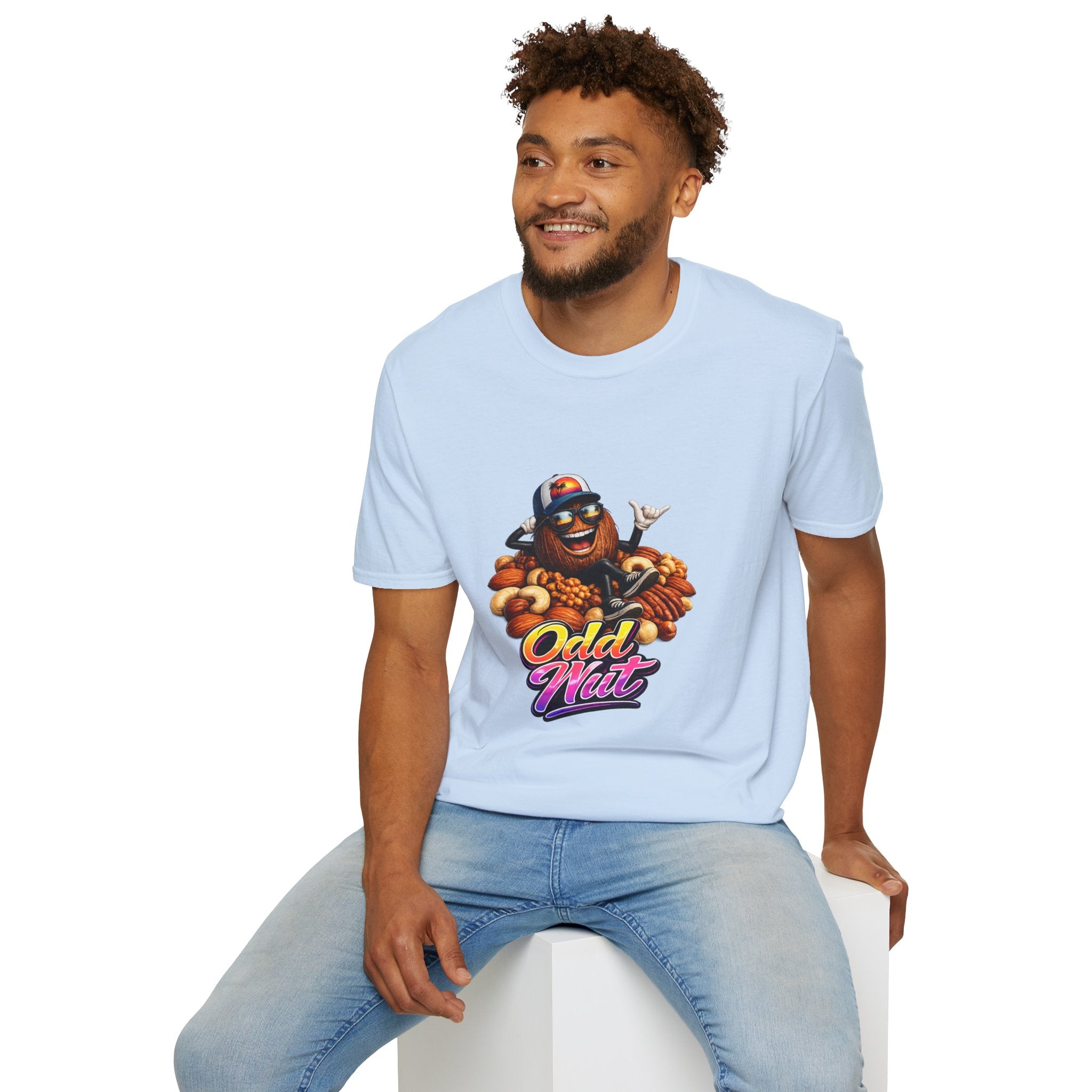 T‑Shirt — 'Odd Nut' Retro Cartoon Cashew Character Tee