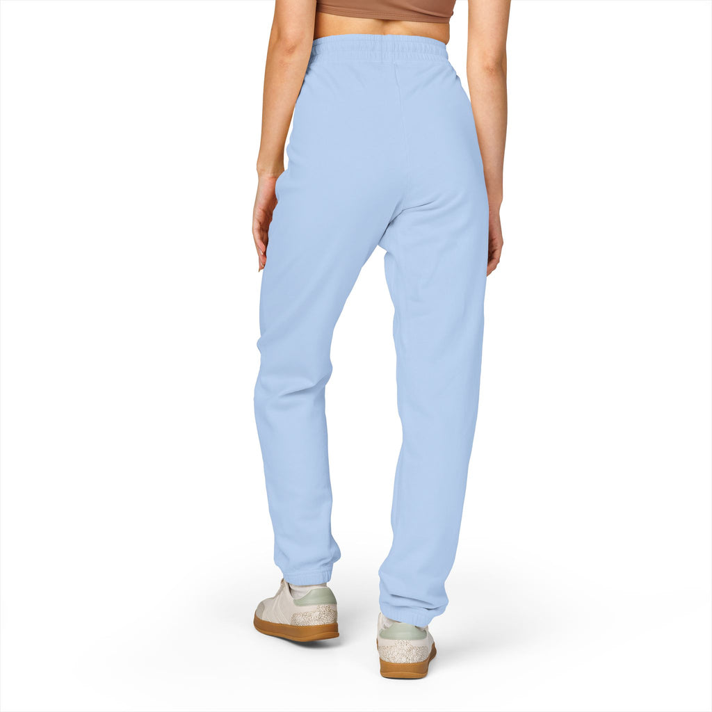 Embroidered 'Good Vibes' Cream Sweatpants — Cozy Casual Joggers