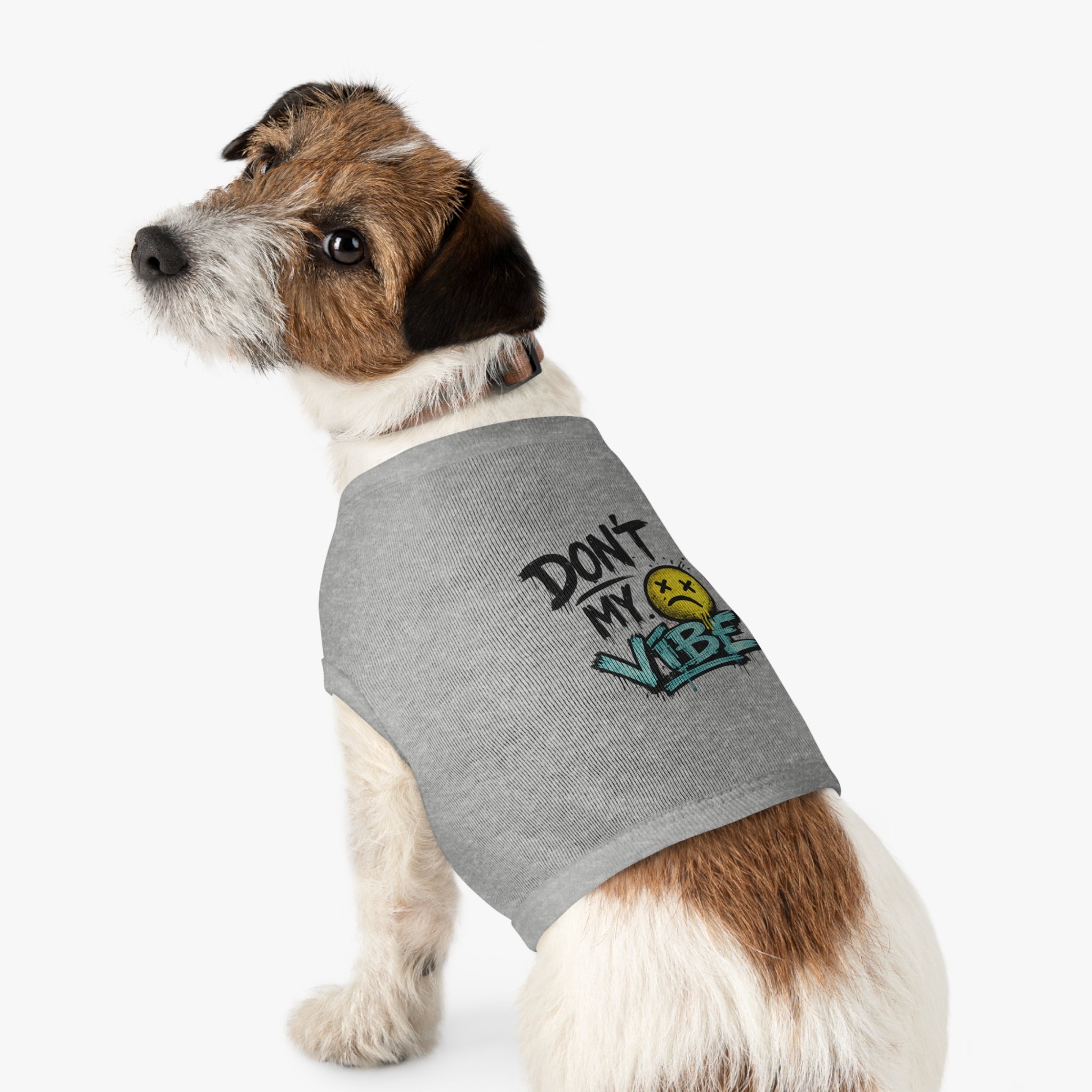Pet Tank Top — "Don't Kill My Vibe" Graphic Dog & Cat Shirt